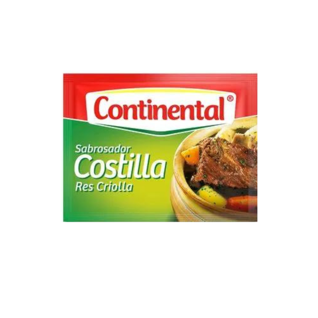 Caja Consome Continental Costilla de Res 35 Unidades