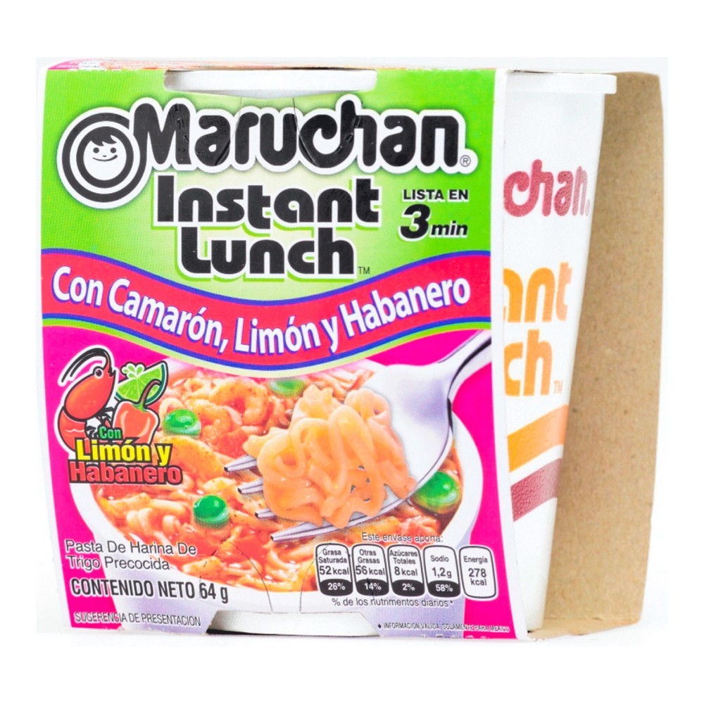 Sopa Maruchan Camarón, Limón y Habanero