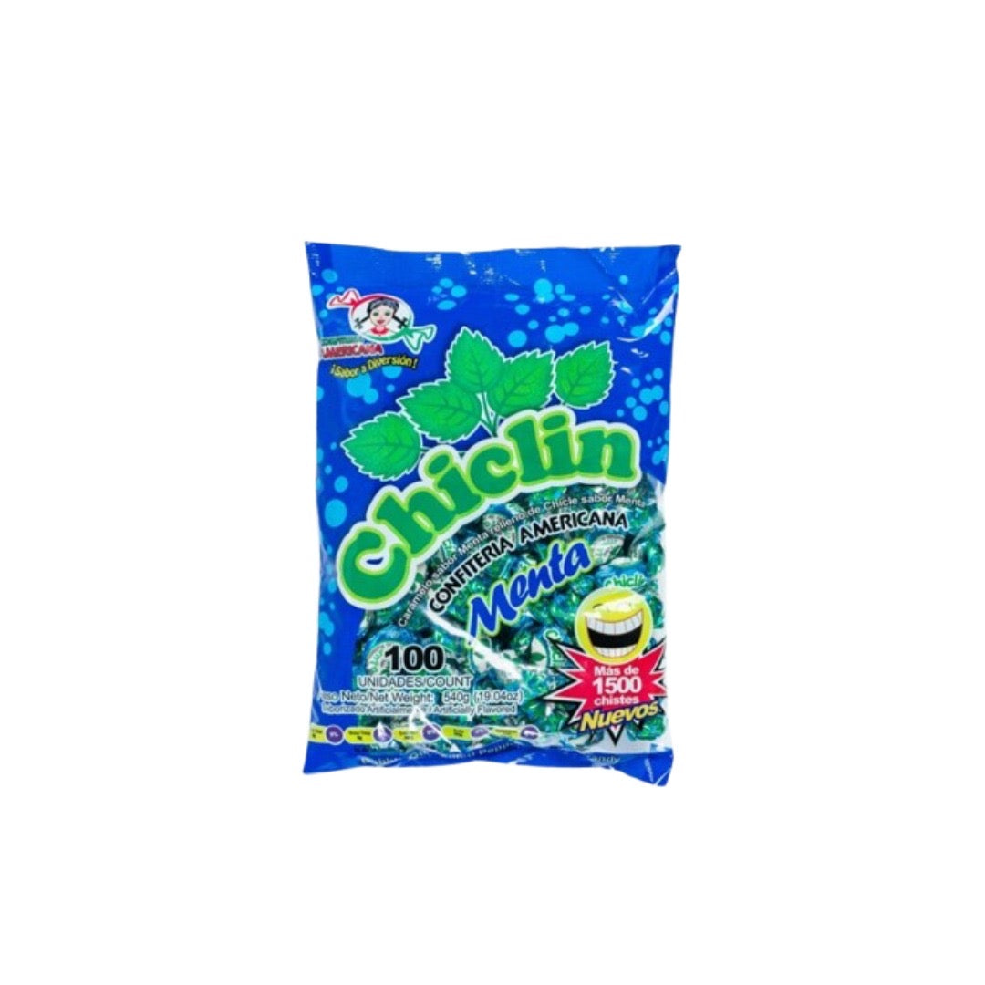 Bolsa Chiclin Menta 100 Unidades