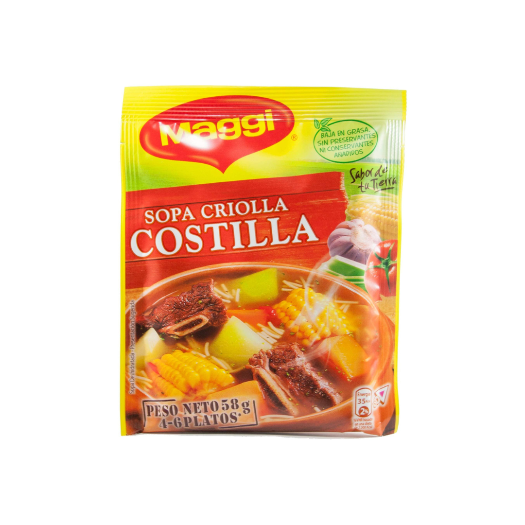 Sopa Maggi Criolla Costilla