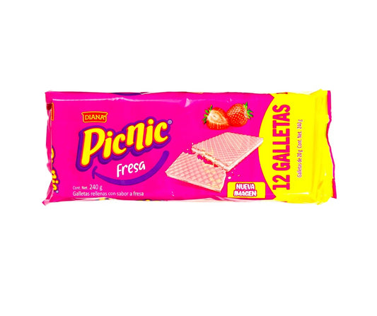 Galletas Picnic Fresa 12 unidades