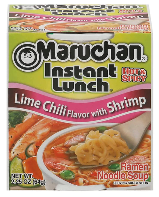 Maruchan Camarón, Limón y Chile.