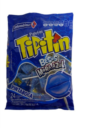 TIPITIN BESO AZUL 24 UNIDADES