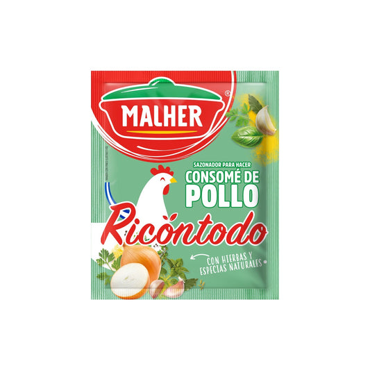 Sazonador para Consomé de Pollo Malher 36 Unidades