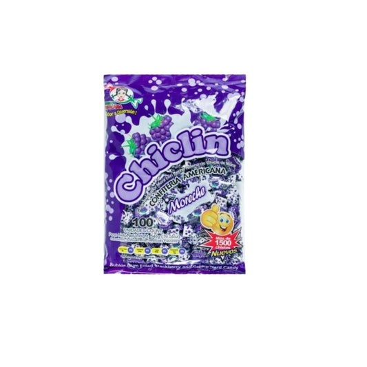 Bolsa Chiclin Mora 100 Unidades